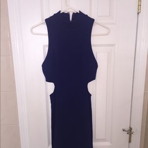 Blue Cut out Dress